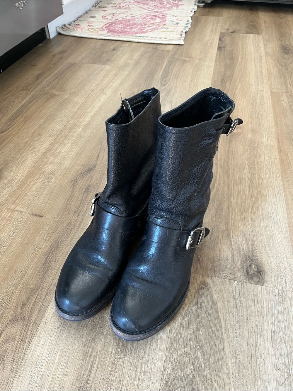 Frye Veronica short black biker boots size 7.5